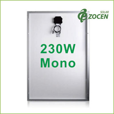 230W Molycrystalline پانل های خورشیدی مقاومت در برابر بار 2400Pa باد، برف 5400Pa بار