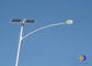 100 وات LED چراغ های خیابانی خورشیدی با زاویه پرتو 0-90 درجه / سفید قطب