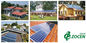 زمین نصب شده 3.36KW AC فعال شبکه خورشیدی سیستم های قدرت برای مکان های از راه دور