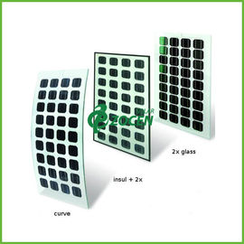 تخت BIPV دو شیشه ای پنل خورشیدی ماژول خورشیدی منکریستللین