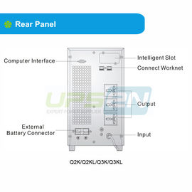 تک فاز 2KVA فرکانس بالا آنلاین UPS واقعی آنلاین دو تبدیل یو پی اس