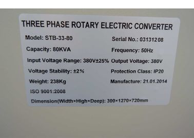 داخل سالن / فضای باز رگولاتور 80 KVA IP20 سه ولتاژ فاز به صورت خودکار