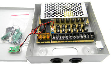 9 کانال دوربین مدار بسته منبع تغذیه، 12V 5Amps دوربین مدار بسته منبع تغذیه جعبه
